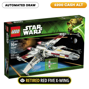 RETIRED LEGO Star Wars Red Five X-wing! (AUTO DRAW)