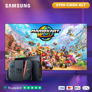 Nintendo SWITCH 2 Mario Kart World + 55" SAMSUNG 4K TV Bundle!